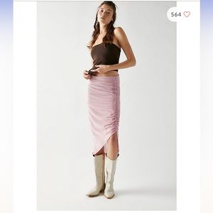 Summer Daze Midi Skirt XS in Lilac Wine Color